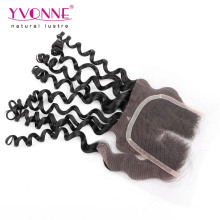 4X4 Virgin Brazilian Curly Hair Closure